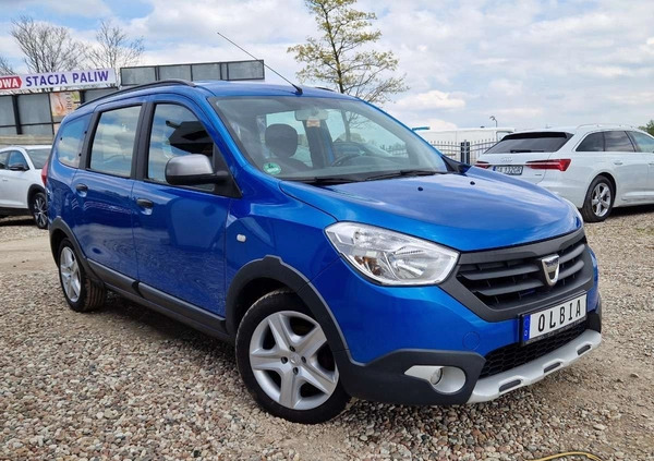 Dacia Lodgy cena 31900 przebieg: 181300, rok produkcji 2016 z Chodecz małe 277